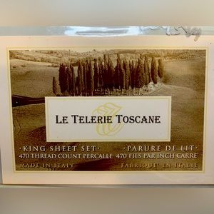 Le Telerie Toscane King size sheet set 470 Thread count